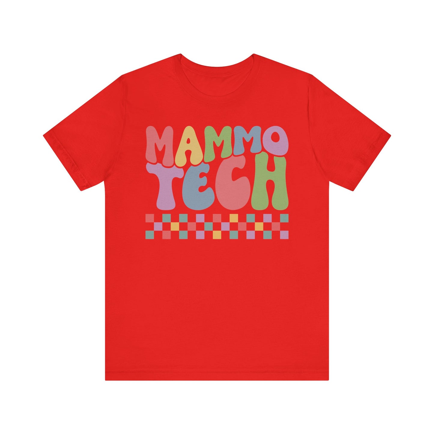 Unisex Mammo Technologist Sunset Colors Short Sleeve Tee