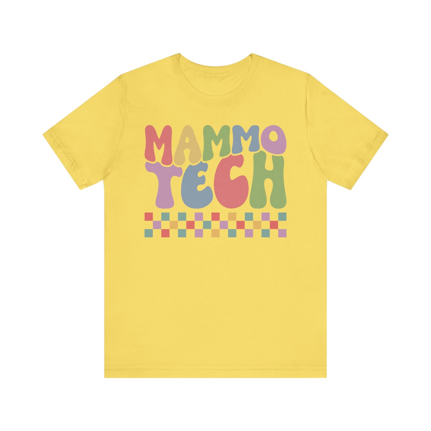 Unisex Mammo Technologist Sunset Colors Short Sleeve Tee