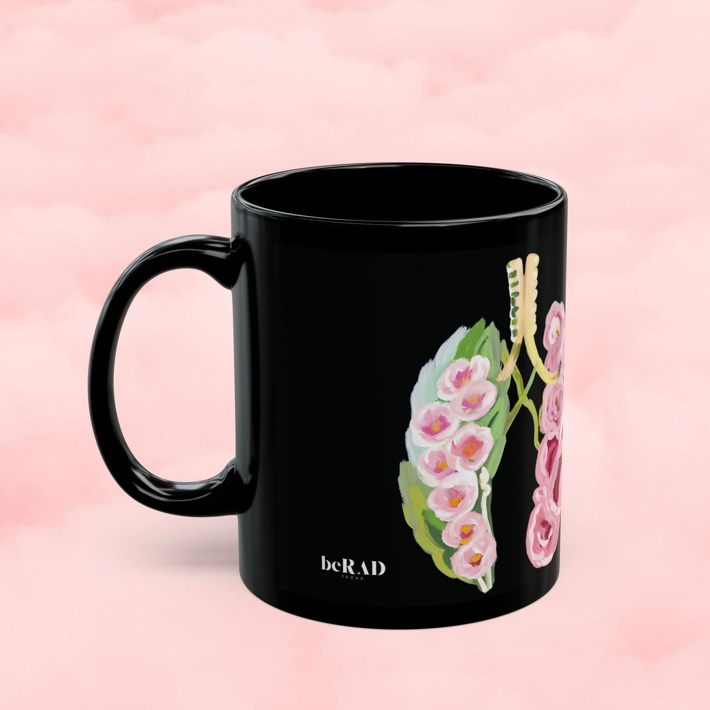 Floral Lungs Coffee Mug - 11oz - Perfect Gift for Healthcare Professionals