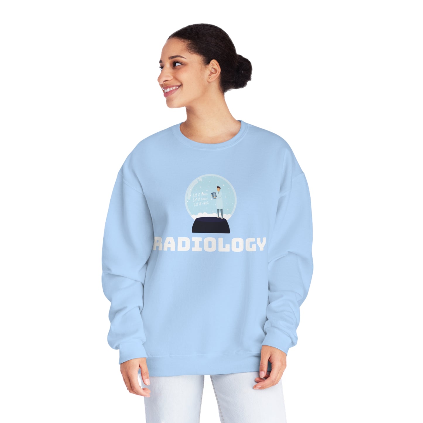 'Let it snow' Xray Film Snow Globe Radiology Sweatshirt