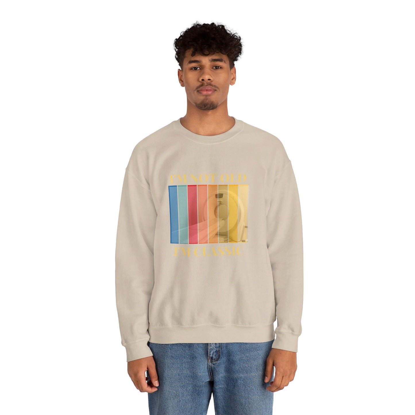 'I'm not old, I'm classic' CT scanner Unisex NuBlend® Crewneck Sweatshirt