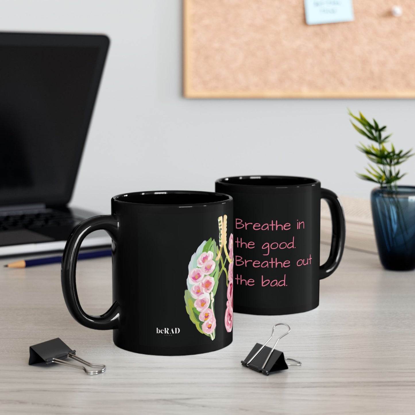Floral Lungs Coffee Mug - 11oz - Perfect Gift for Healthcare Professionals