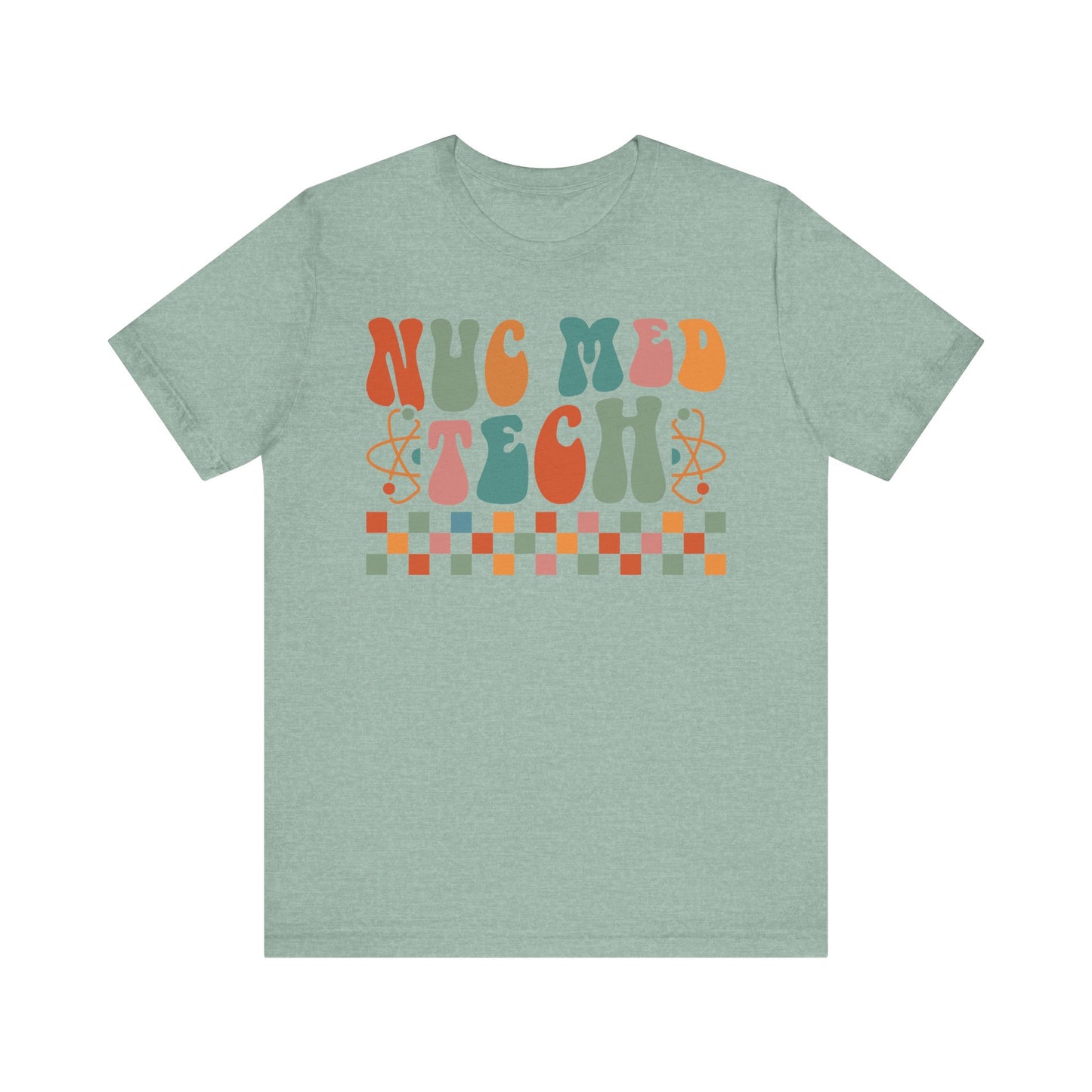 Unisex Nuc Med Technologist Retro Radioactive Pastel Short Sleeve Tee