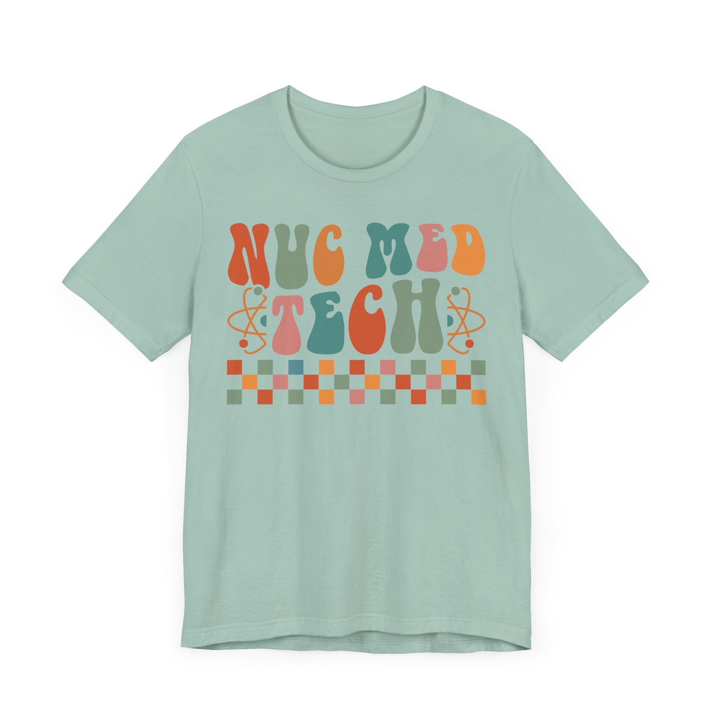 Unisex Nuc Med Technologist Retro Radioactive Pastel Short Sleeve Tee