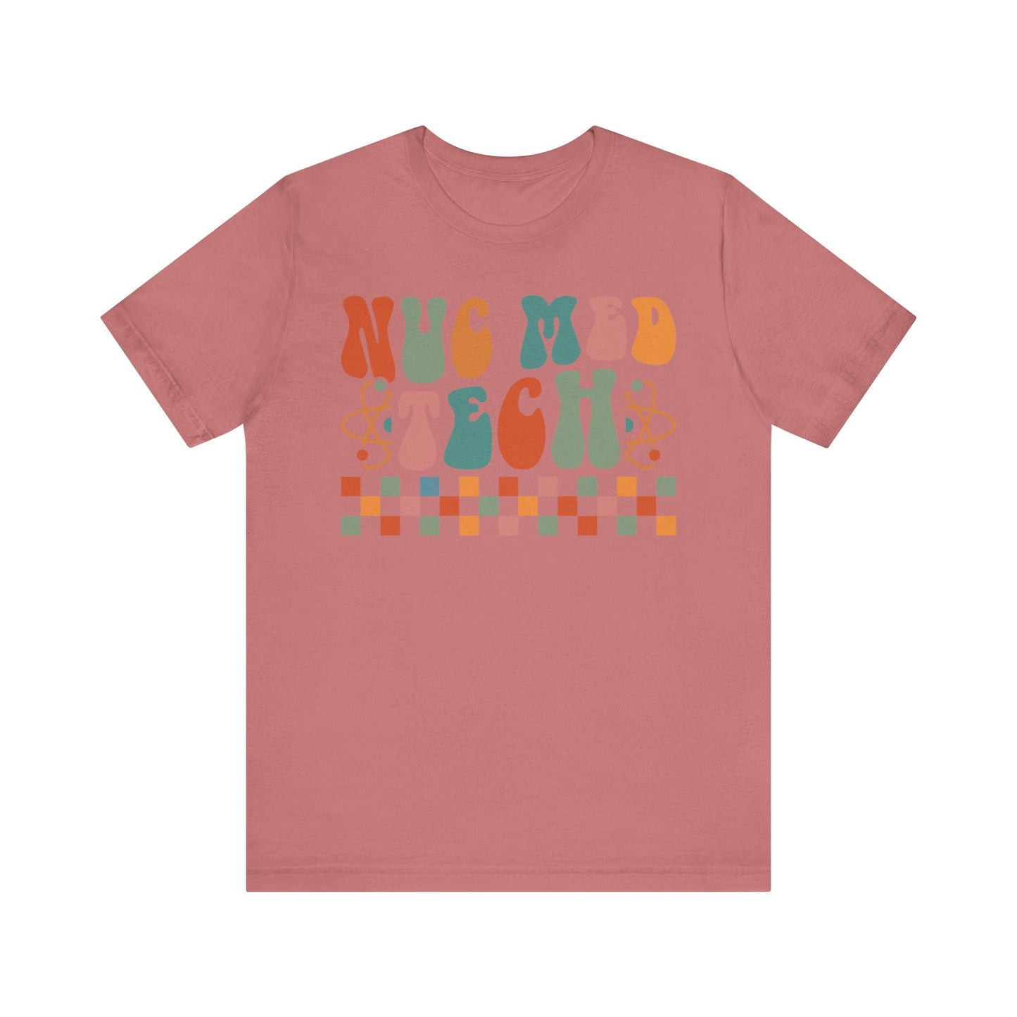 Unisex Nuc Med Technologist Retro Radioactive Pastel Short Sleeve Tee
