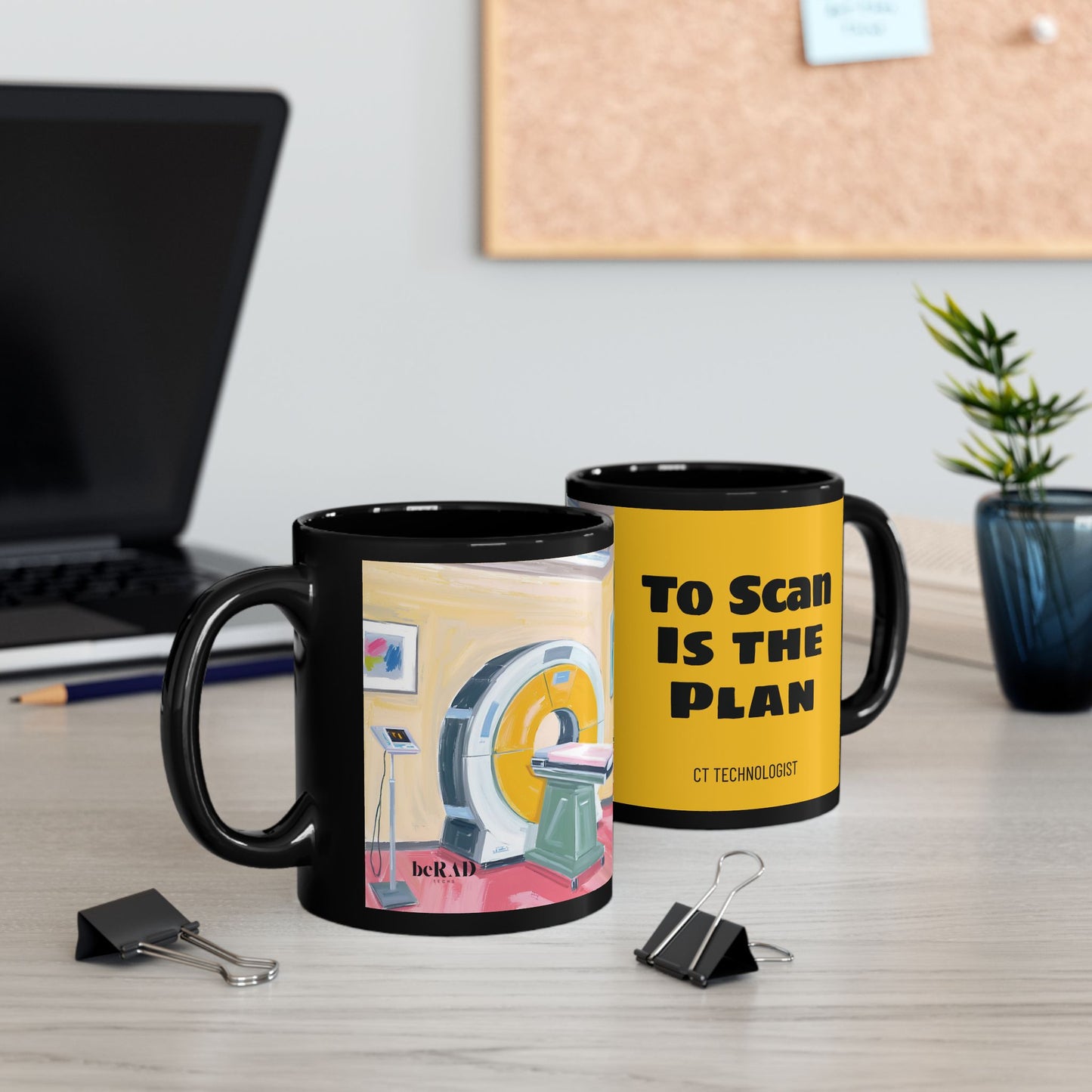 To Scan is the Plan CT Technologist Coffee Mug - 11oz - Perfect Gift for Healthcare Professionals