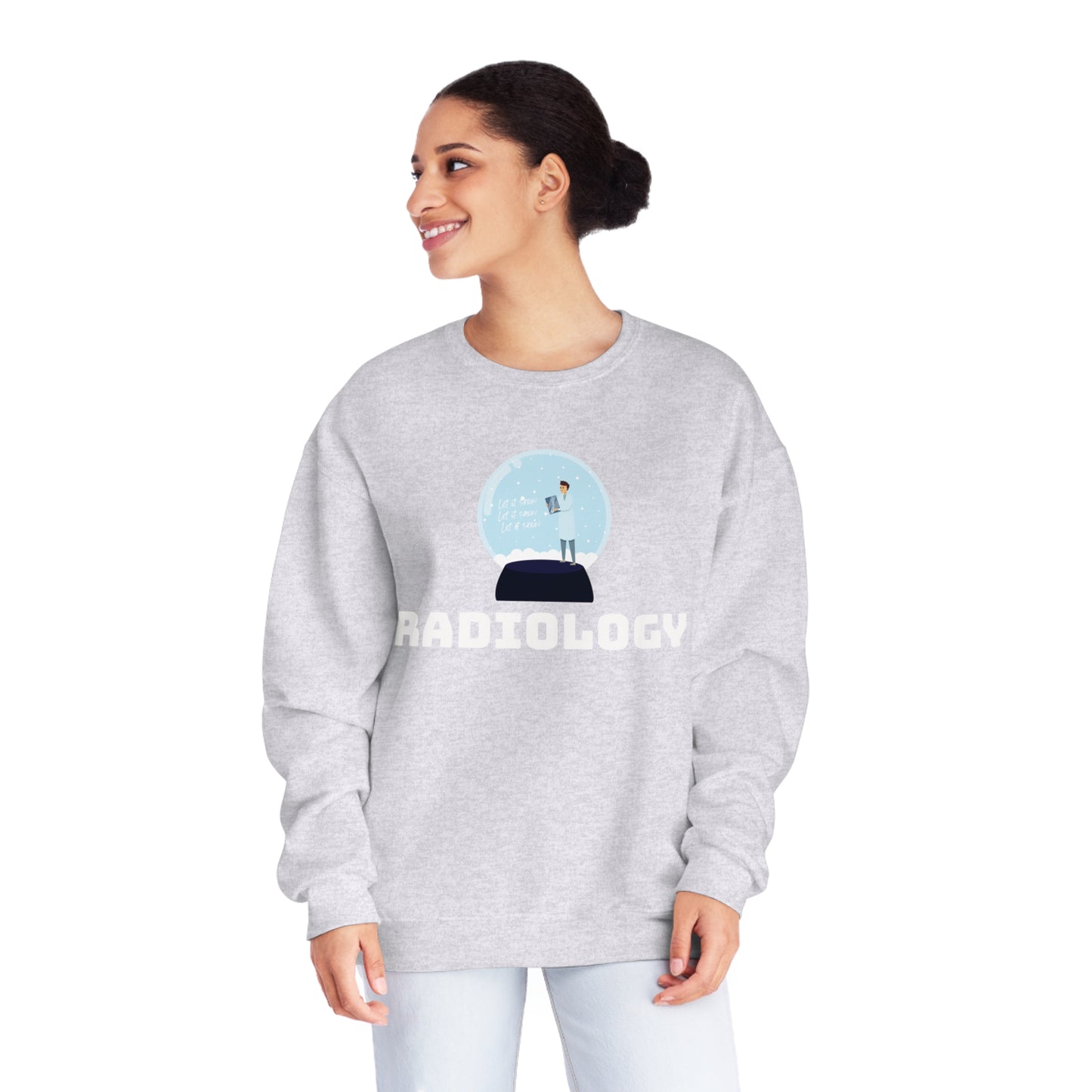 'Let it snow' Xray Film Snow Globe Radiology Sweatshirt
