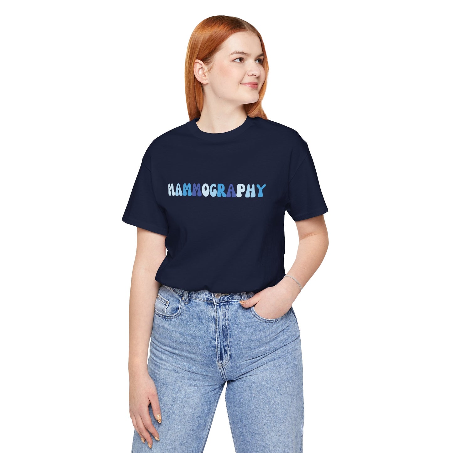 BLUE BUBBLE - MAMMOGRAPHY - Short Sleeve Tee Unisex