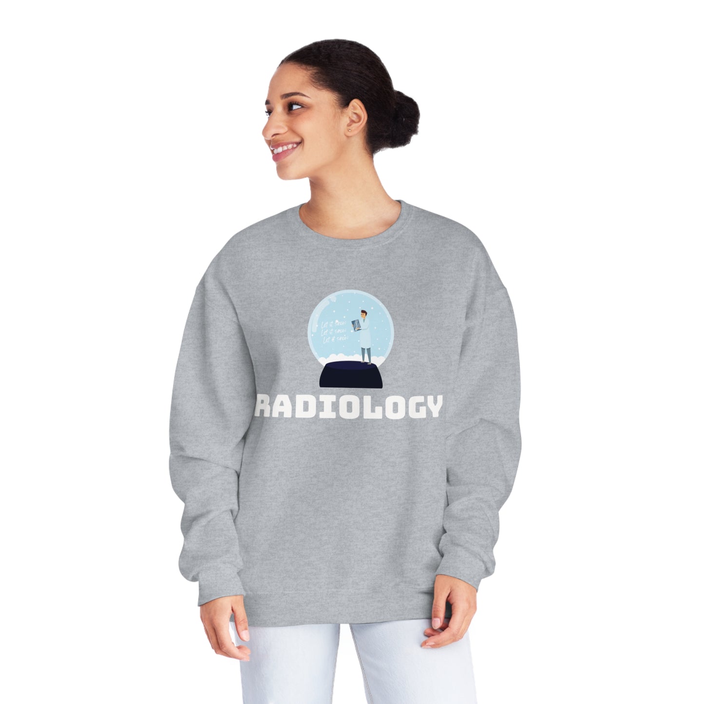'Let it snow' Xray Film Snow Globe Radiology Sweatshirt