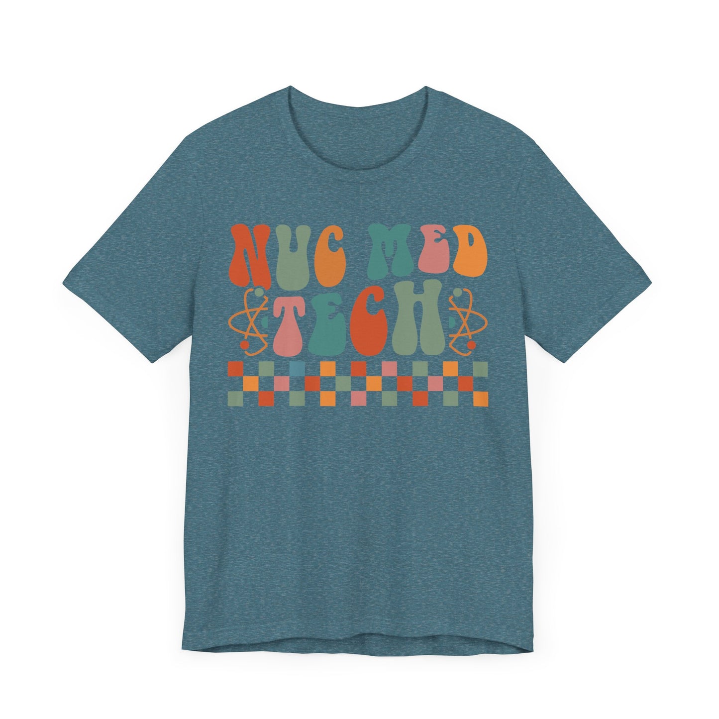 Unisex Nuc Med Technologist Retro Radioactive Pastel Short Sleeve Tee