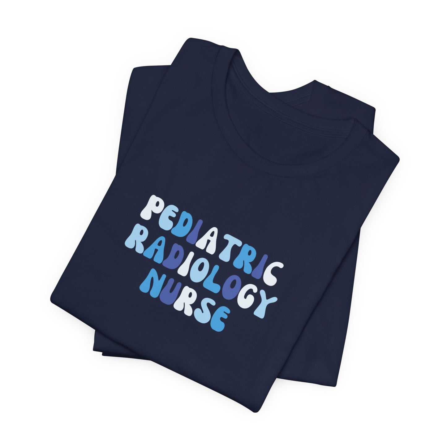 BLUE BUBBLE - PEDIATRIC ADIOLOGY NURSE - Short Sleeve Tee Unisex
