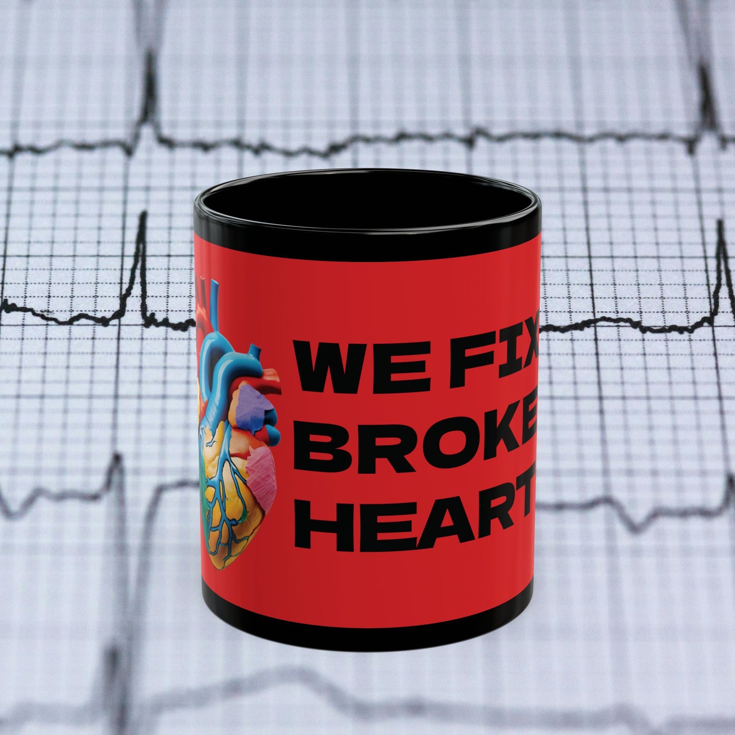 We Fix Broken Hearts Cath Lab Coffee Mug - 11oz - Perfect Gift for Healthcare Professionals