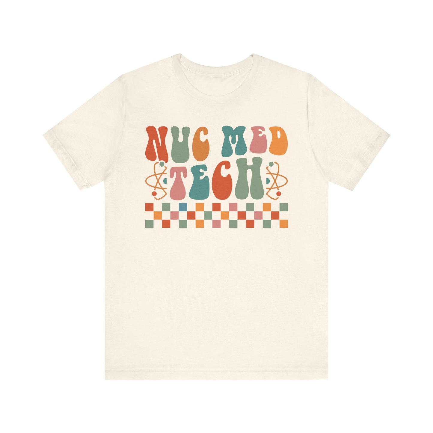 Unisex Nuc Med Technologist Retro Radioactive Pastel Short Sleeve Tee