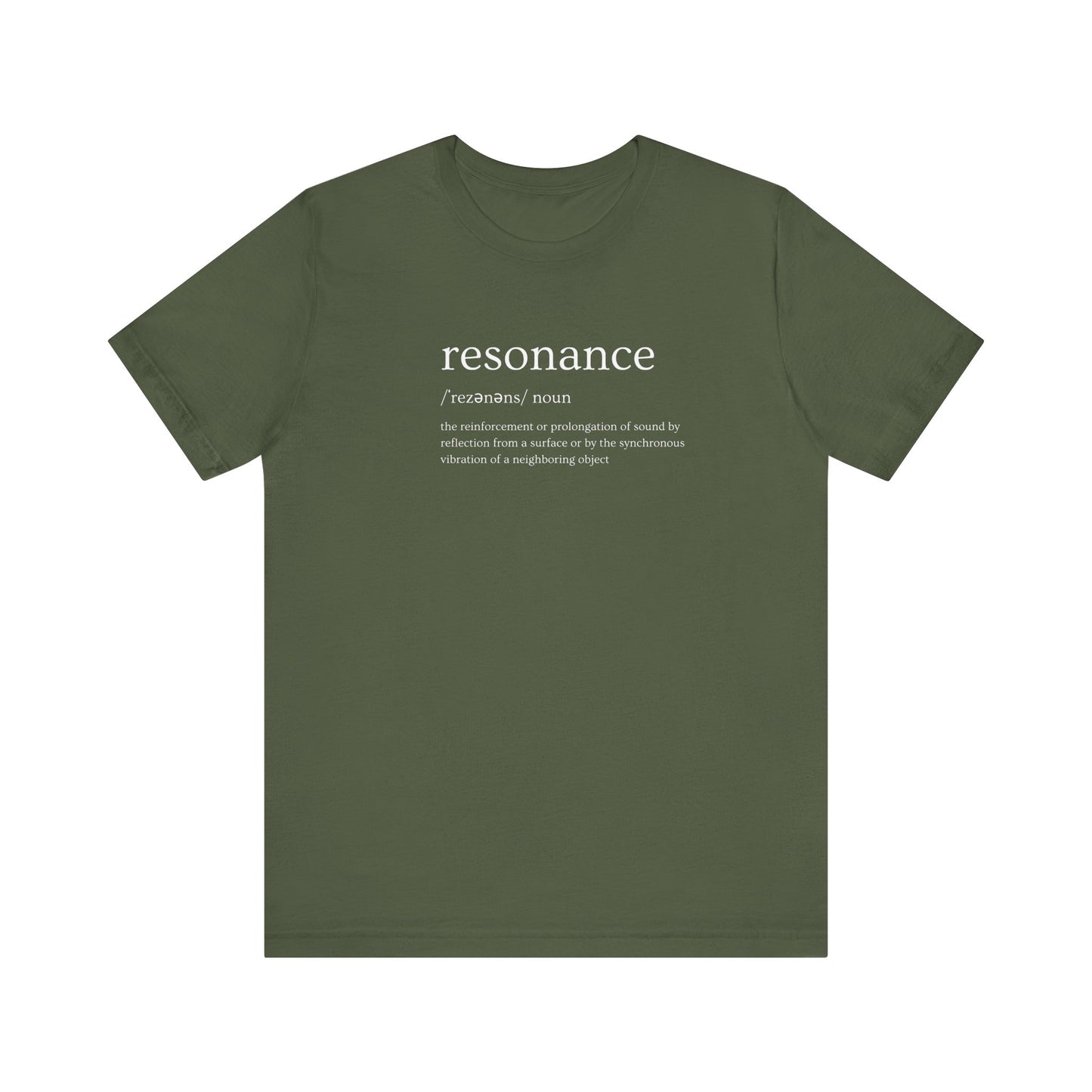 Unisex 'resonance' definition MRI tech Short Sleeve Tee