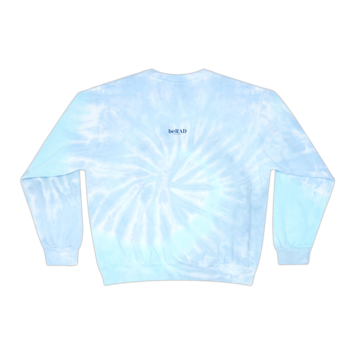 Retro Radiology Blue Unisex Tie-Dye Sweatshirt