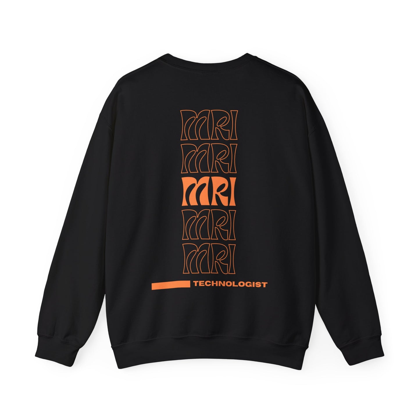 Unisex MRI Technologist #beRADtechs orange Heavy Blend™ Crewneck Sweatshirt