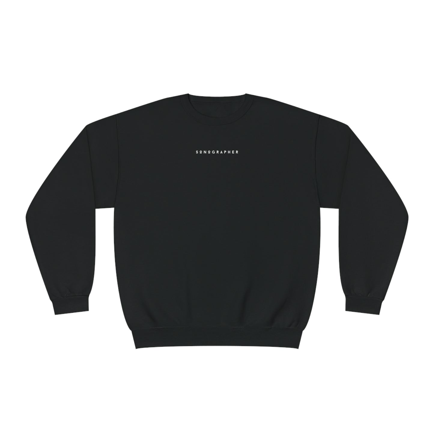 Unisex Black Sonographer Minimalistic Technologist NuBlend® Crewneck Sweatshirt