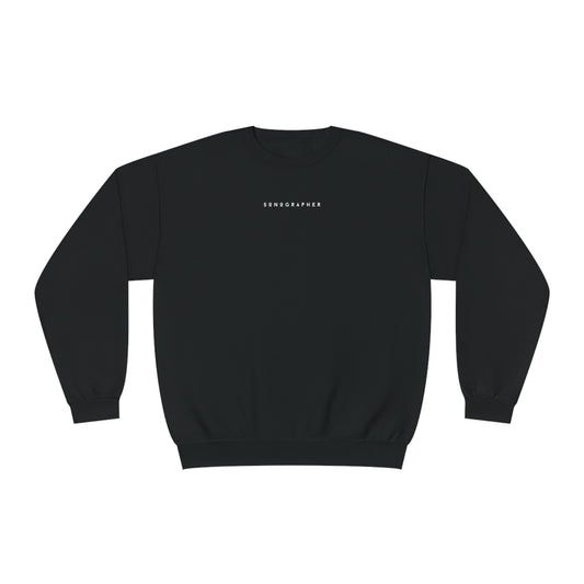 Unisex Black Sonographer Minimalistic Technologist NuBlend® Crewneck Sweatshirt