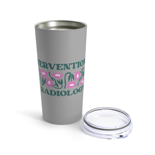 Interventional Radiology grey flower Tumbler 20oz