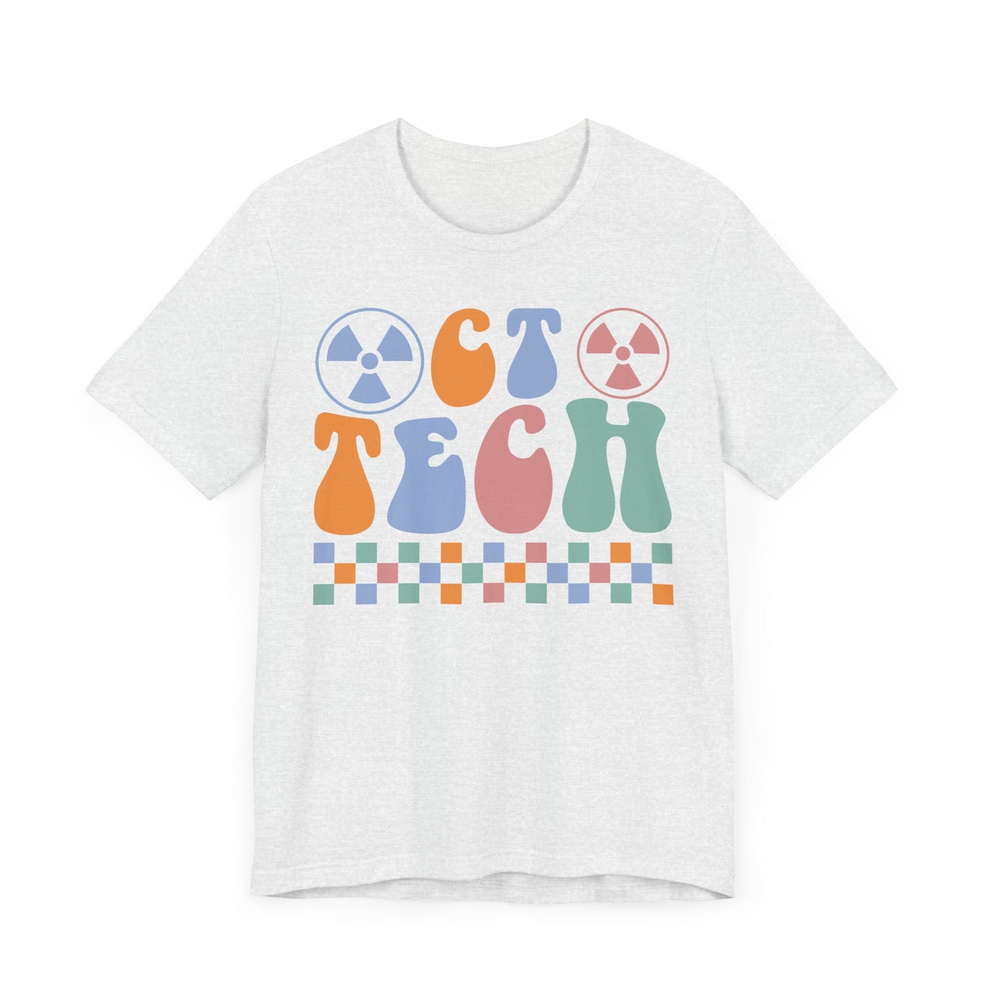 Unisex CT Technologist Retro Radiation Pastel Short Sleeve Tee