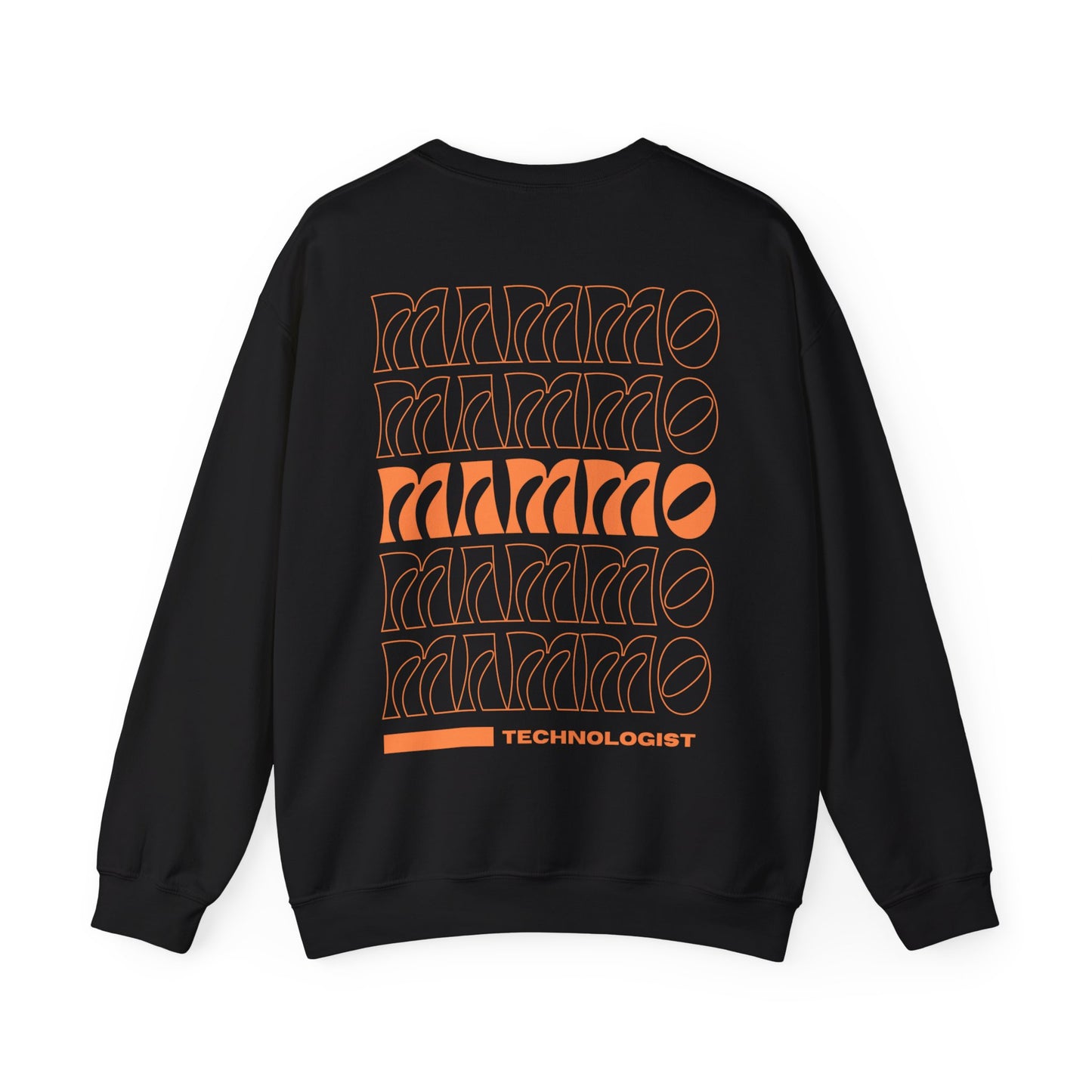 Unisex Mammo Technologist, Mammographer #beRADtechs orange Heavy Blend™ Crewneck Sweatshirt