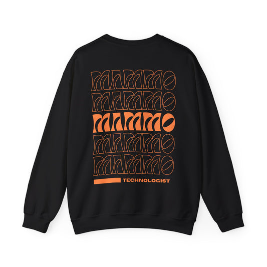 Unisex Mammo Technologist, Mammographer #beRADtechs orange Heavy Blend™ Crewneck Sweatshirt