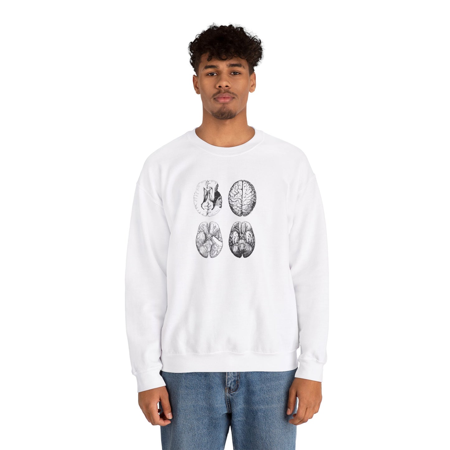 Brain MRI Imaging Unisex Heavy Blend™ Crewneck Sweatshirt