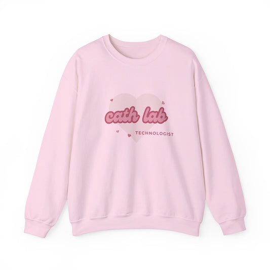 BARBIE 'cath lab' technologist light pink Unisex Heavy Blend™ Crewneck Sweatshirt