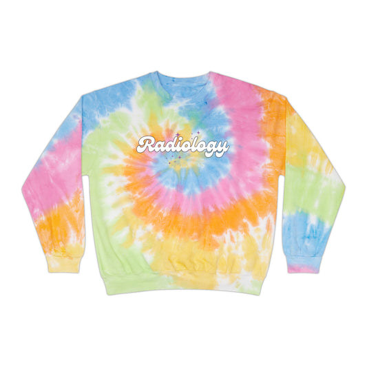 'Radiology' Rainbow Unisex Tie-Dye Sweatshirt