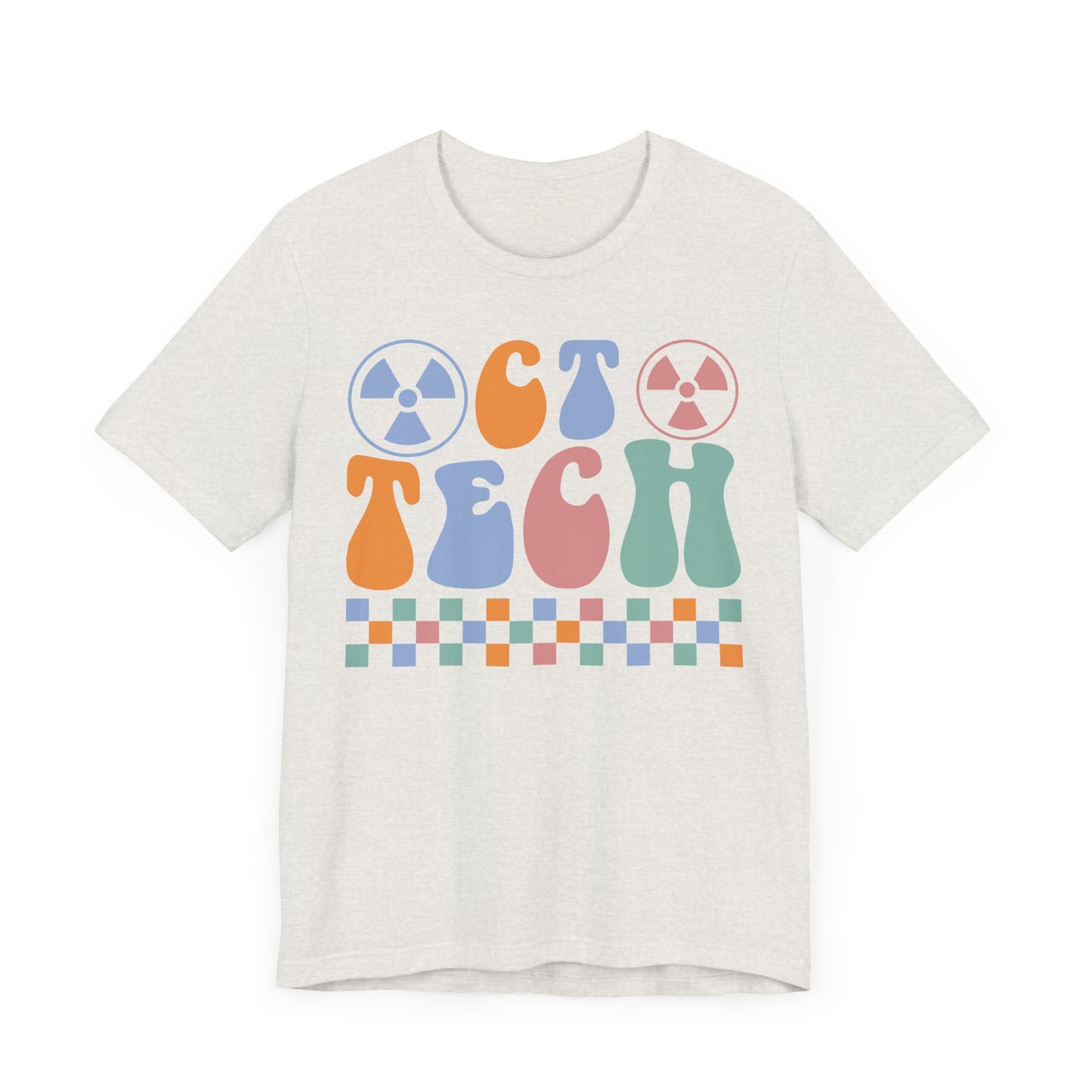 Unisex CT Technologist Retro Radiation Pastel Short Sleeve Tee