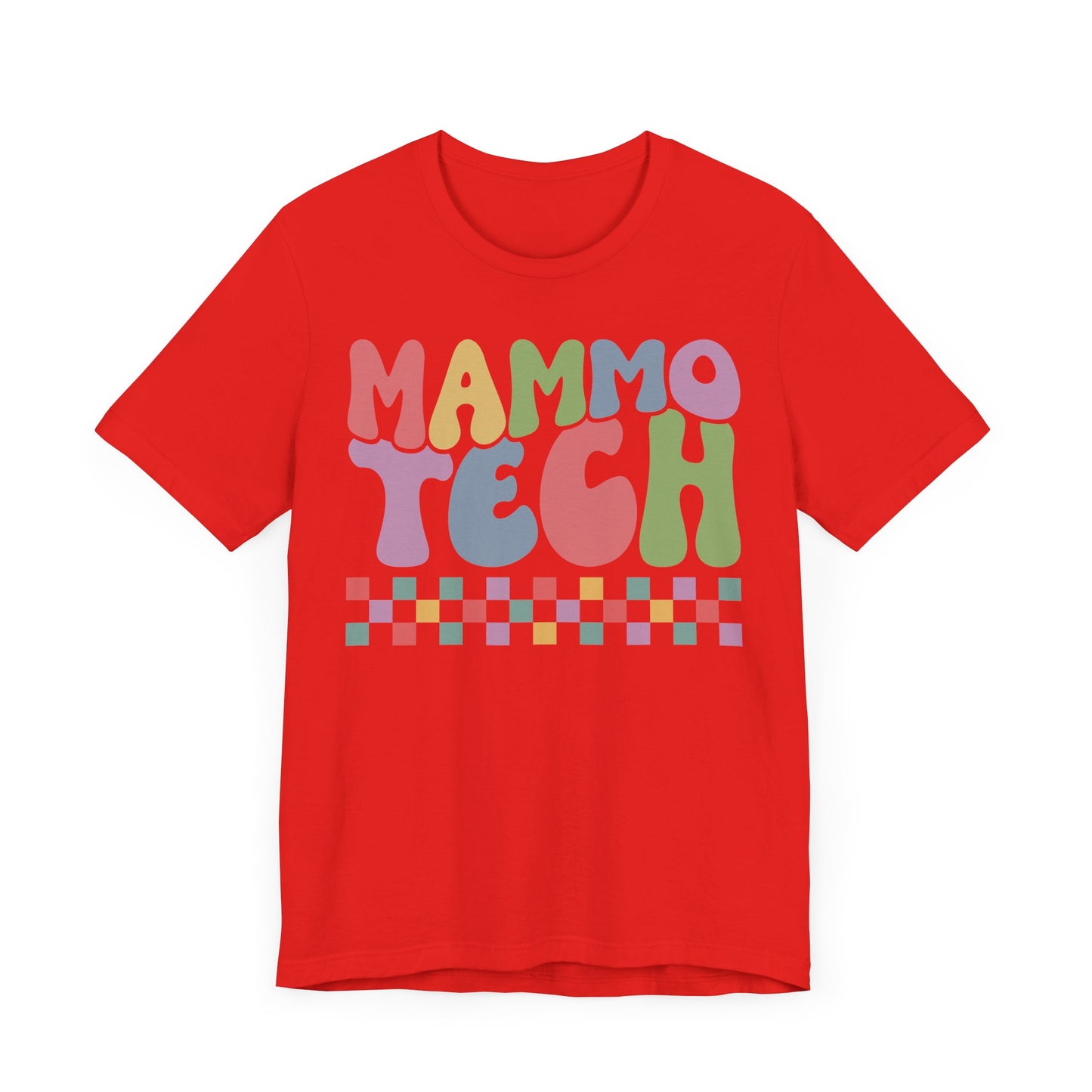 Unisex Mammo Technologist Sunset Colors Short Sleeve Tee