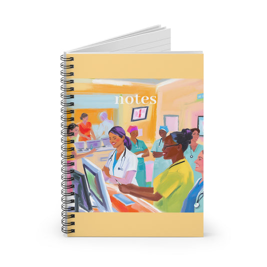 Spiral Notebook - Healthcare Hero Design for Medical Students