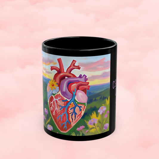 Floral Heart Coffee Mug - 11oz - Perfect Gift for Healthcare Professionals