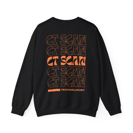 Unisex CT scan Technologist #beRADtechs orange Heavy Blend™ Crewneck Sweatshirt