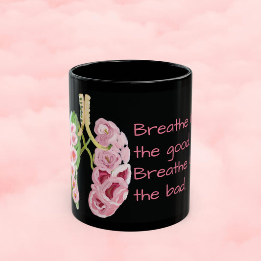 Floral Lungs Coffee Mug - 11oz - Perfect Gift for Healthcare Professionals