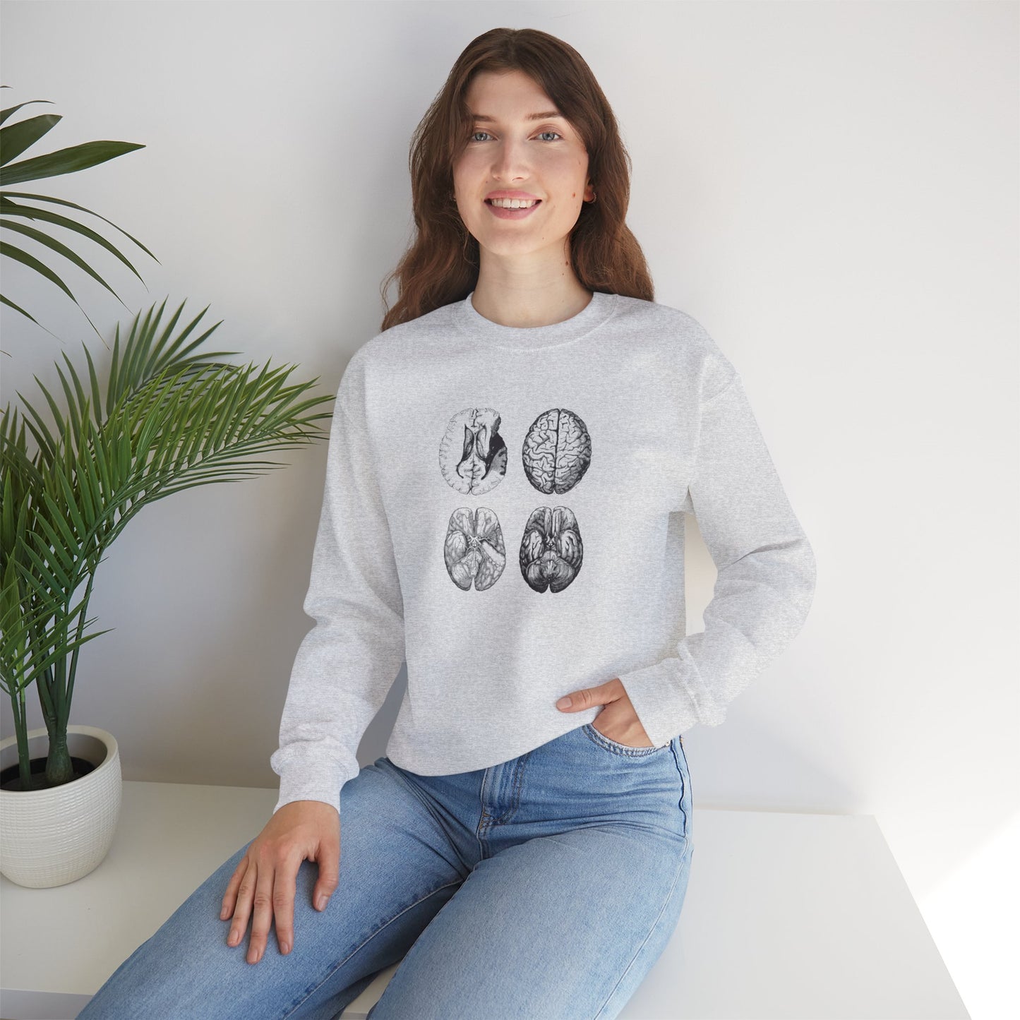 Brain MRI Imaging Unisex Heavy Blend™ Crewneck Sweatshirt