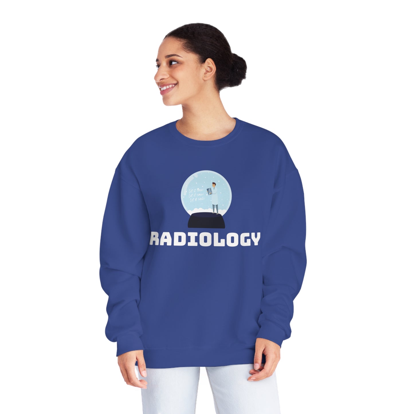 'Let it snow' Xray Film Snow Globe Radiology Sweatshirt