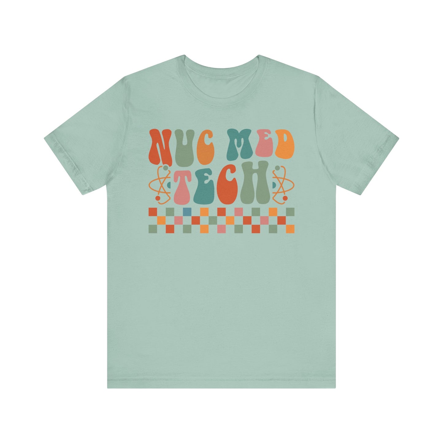 Unisex Nuc Med Technologist Retro Radioactive Pastel Short Sleeve Tee