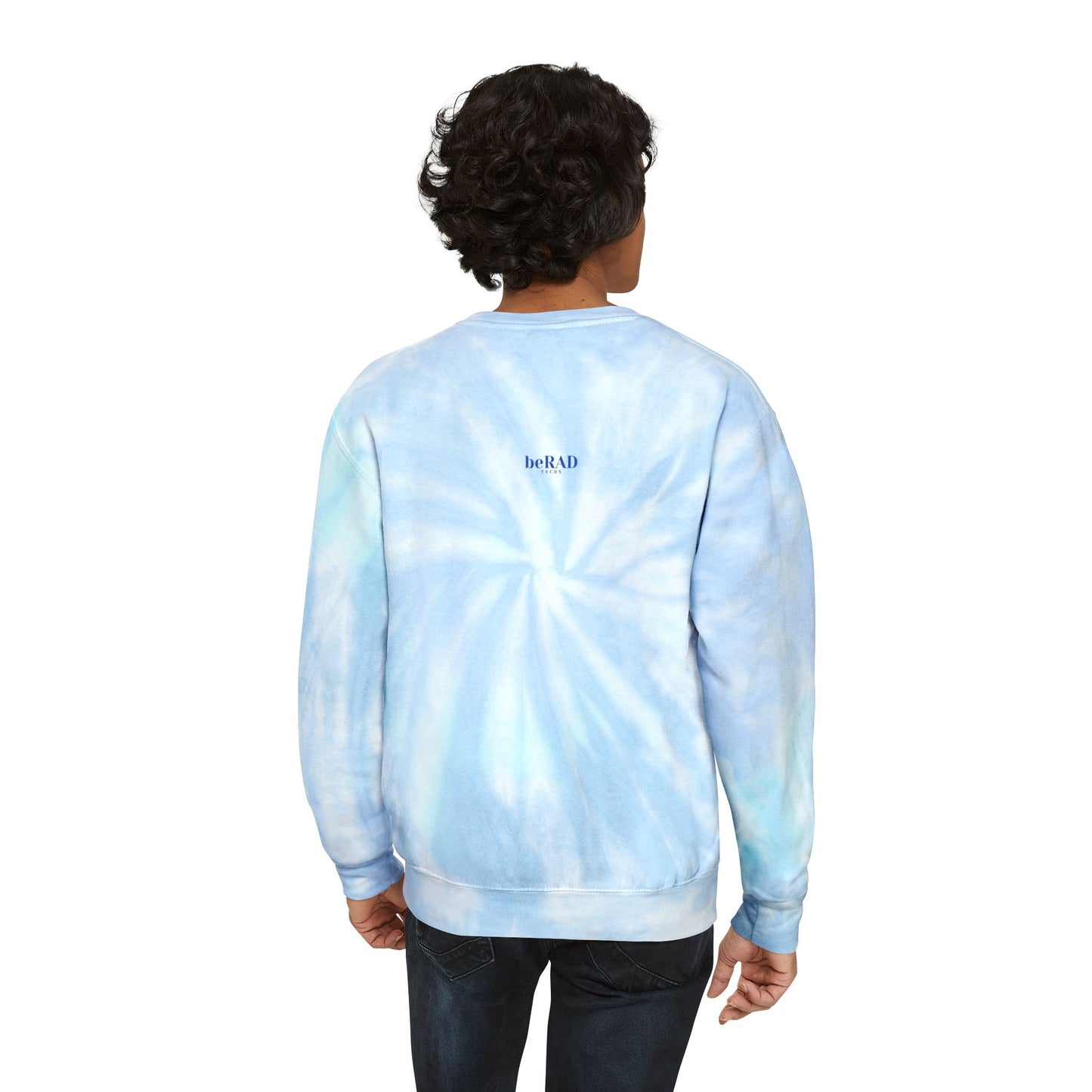 Retro Radiology Blue Unisex Tie-Dye Sweatshirt