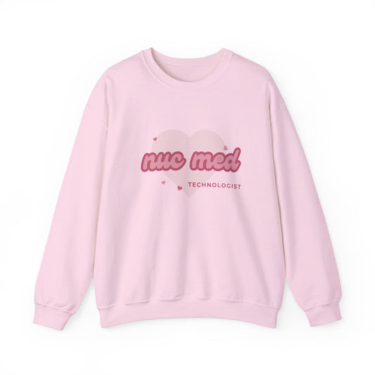 BARBIE 'nuc med' technologist light pink Unisex Heavy Blend™ Crewneck Sweatshirt