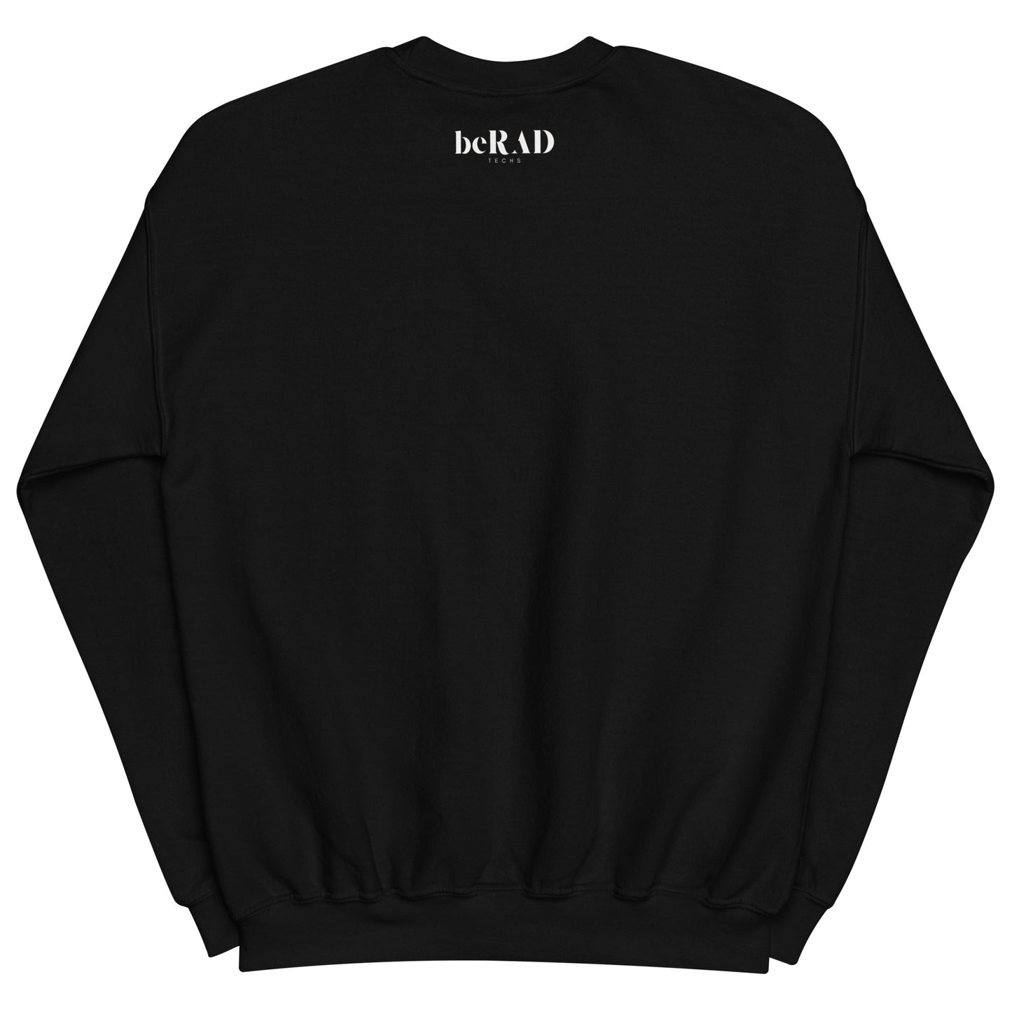 Embroidered Front Black Radiology Unisex Sweatshirt