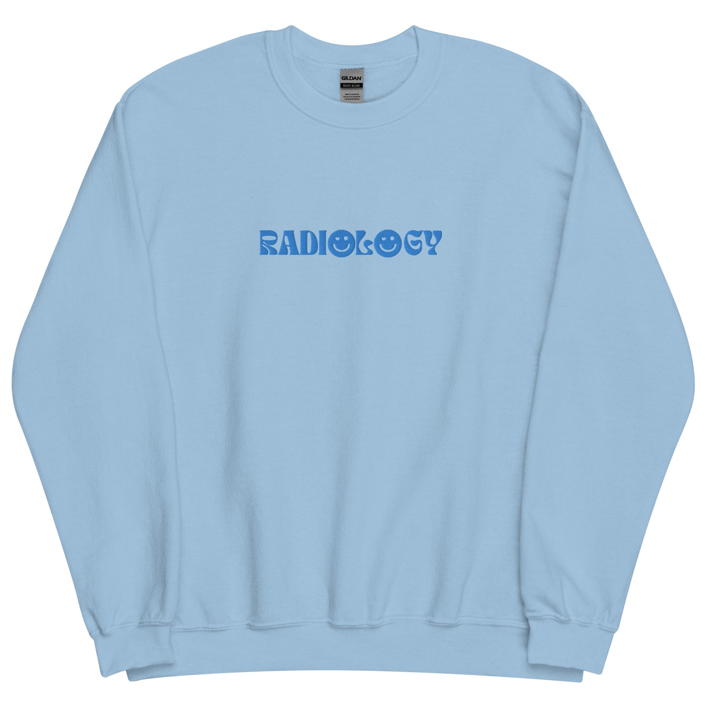 Embroidered Front Blue Radiology Unisex Sweatshirt